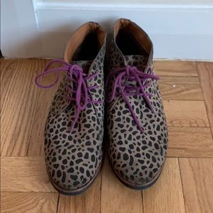 Dolce Vita Animal Print Oxfords